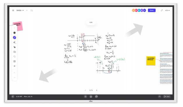 Prepare lessons with interactive whiteboarding.