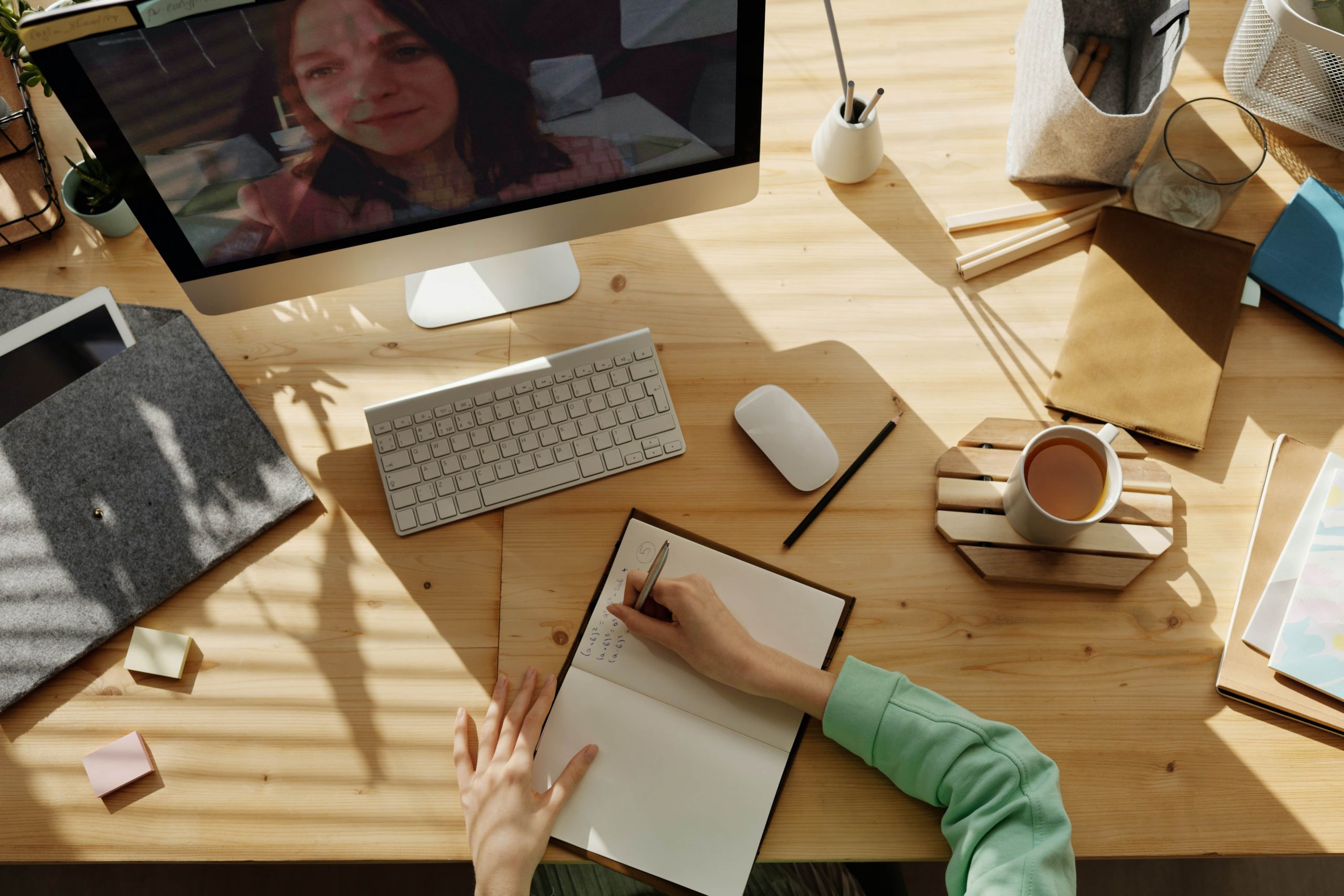 Video conferencing makes remote meetings face-to-face.