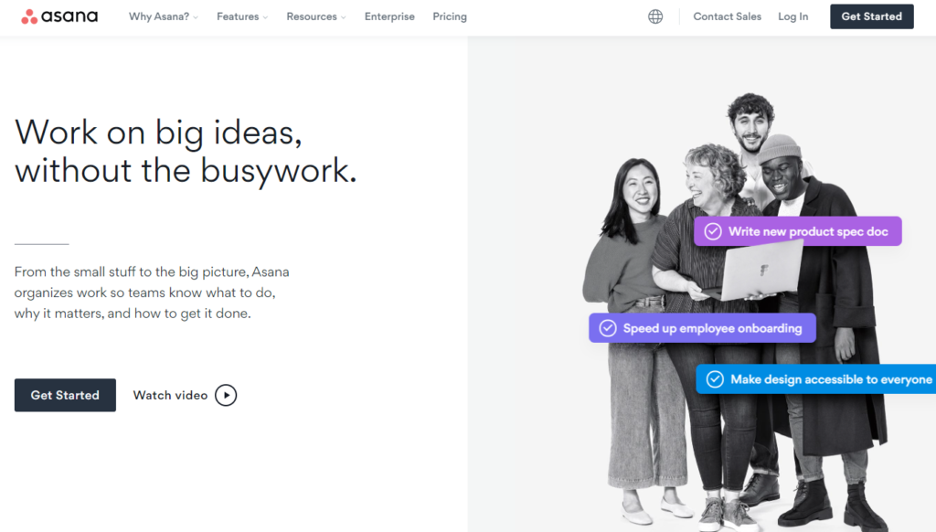 Asana offers a convenient way to manage projects