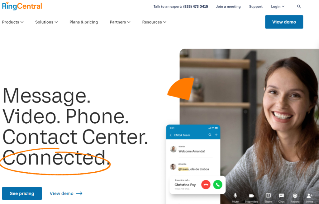 ringcentral is a cloud-based PBX platform